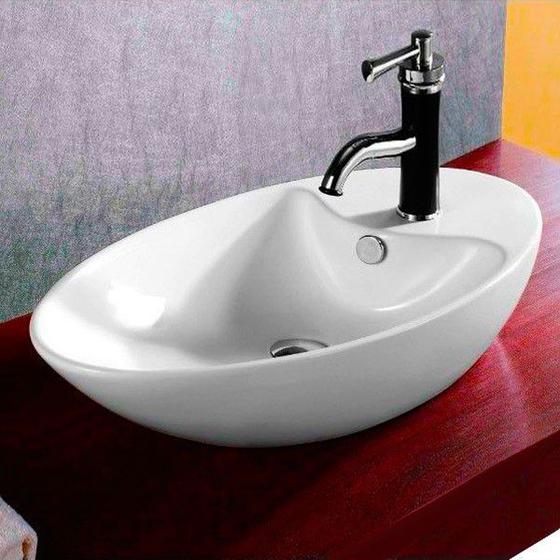 Cuba de Apoio Banheiro Lavabo Sobrepor Redonda de Porcelana Cerâmica Louça C285 - Premierdecor Menor preço em Cuba de Apoio Banheiro Lavabo Sobrepor Redonda de Porcelana Cerâmica Louça C285 - Premierdecor