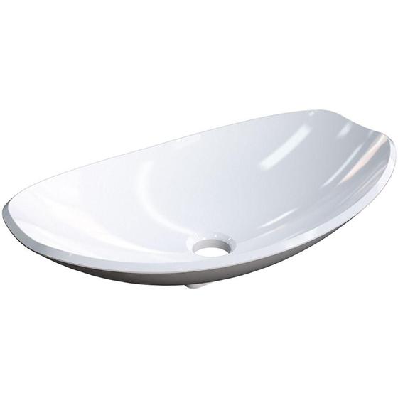 Cuba de Apoio Canoa C01 Para Banheiro Lux L45 Branco - Lyam Decor Imagem de Cuba de Apoio Canoa C01 Para Banheiro Lux L45 Branco - Lyam Decor