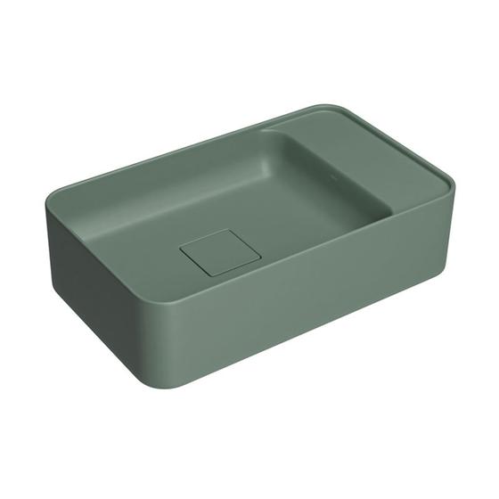 Imagem de Cuba de Apoio Deca Slim 50x30 L.43050.MD.49 Retangular com Mesa à Direita Sálvia