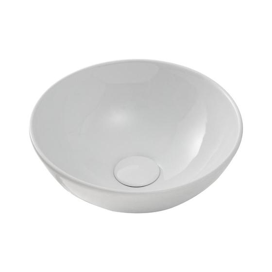 Cuba De Apoio Para Banheiro Redonda Slim Louça Cerâmica 28,5 cm Calcedônia Pingoo.casa - Branco é boa?