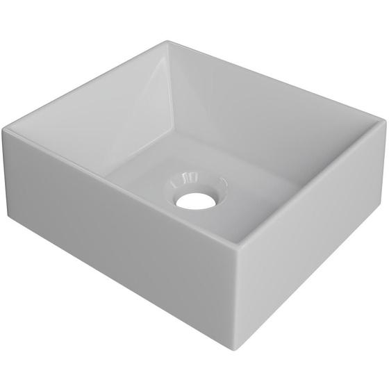 Cuba de Apoio Retangular Para Banheiro Lavabo C01 RT30W Branco - Lyam Menor preço em Cuba de Apoio Retangular Para Banheiro Lavabo C01 RT30W Branco - Lyam