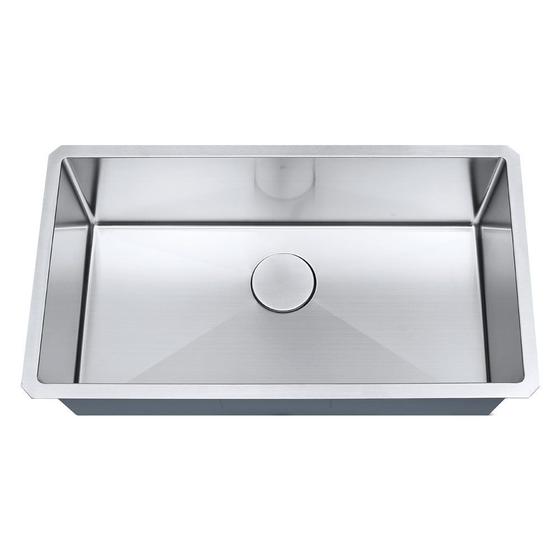 Imagem de Cuba de cozinha aço inox 1mm escovado S105 81,3x45,7x22,9cm