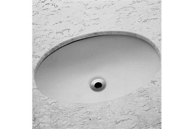 Imagem de Cuba de Embutir para Banheiro 49X32,5cm Oval Branco - Celite