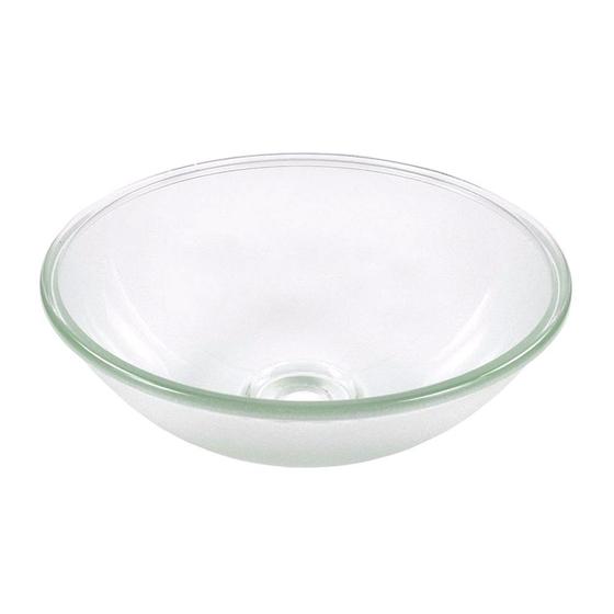 Cuba De Vidro Redonda Texturizada Sem Aba - Prismatic Imagem de Cuba De Vidro Redonda Texturizada Sem Aba