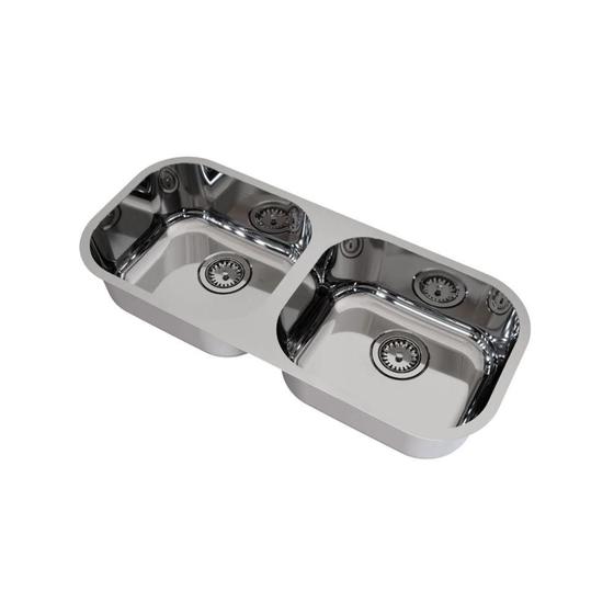 Imagem de Cuba Dupla Docol Spice 83X34 017025CH Inox