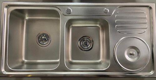 Cuba Dupla Inox Gourmet Sobrepor C/ Lixeira,válvulas E Sifão Menor preço em Cuba Dupla Inox Gourmet Sobrepor C/ Lixeira,válvulas E Sifão