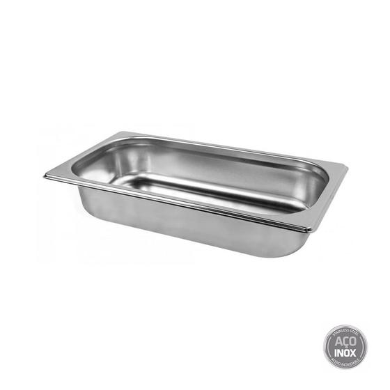 Cuba Gastronomica Inox Gn 1/3x65mm p/ Rechaud - Buffet Self Service - Balcões - Carrinhos témicos Menor preço em Cuba Gastronomica Inox Gn 1/3x65mm p/ Rechaud - Buffet Self Service - Balcões - Carrinhos témicos