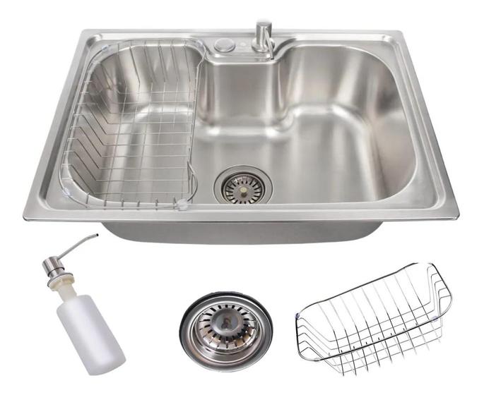 Imagem de Cuba Gourmet Aço Inox 304 60x42cm Com Acessórios Cozinha 