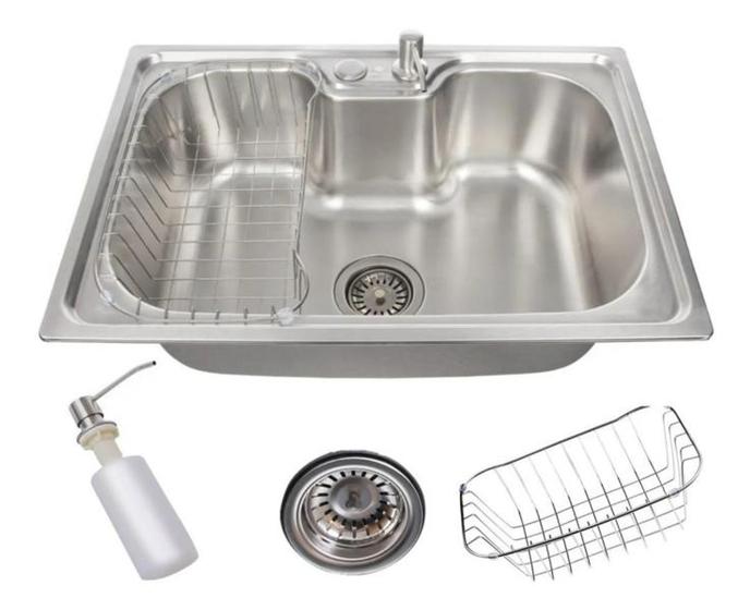 Imagem de Cuba Gourmet Cozinha Aço Inox Com Acessórios 60x42cm