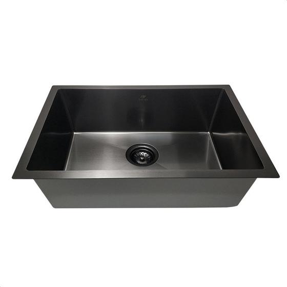 Imagem de Cuba Gourmet Cozinha Preta Inox 304 Com Válvula - Tubrax