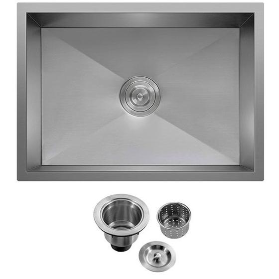 Imagem de Cuba Inox 304 Quadrada Gourmet Plana Cozinha 60x40 com Válvula SMARTINOX SQ600