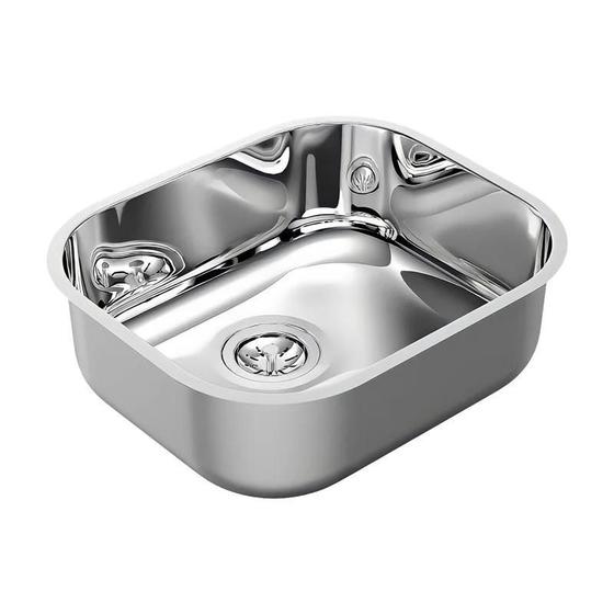 Imagem de Cuba Inox Docol Invicta Cs0 016978Ch Brilho 40X34X18 C/Vsa