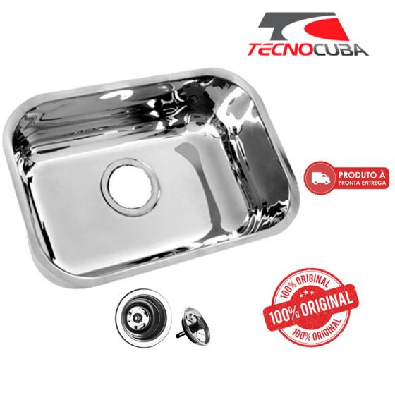 Imagem de Cuba inox N2 56x34x14 Aço AISI 430 