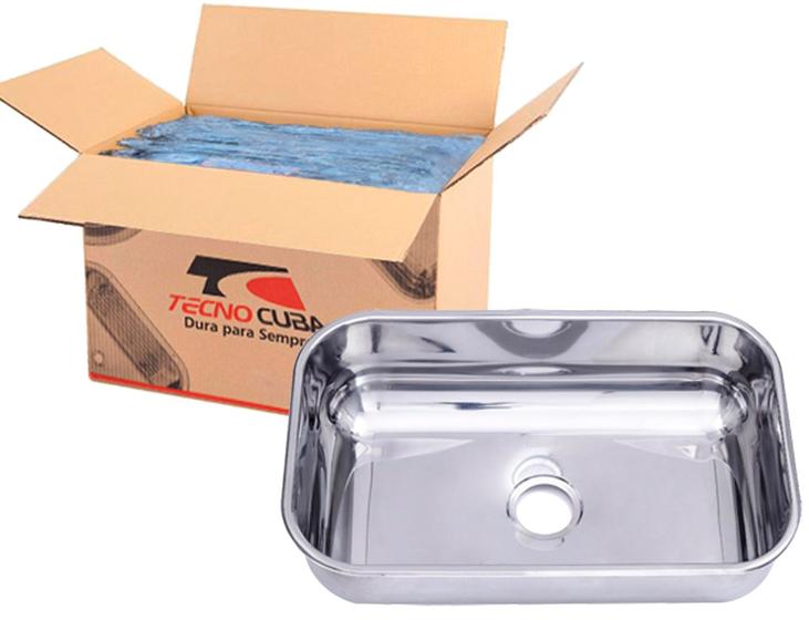 Cuba Inox Tecnocuba N2-17cm (56x34x17) Menor preço em Cuba Inox Tecnocuba N2-17cm (56x34x17)