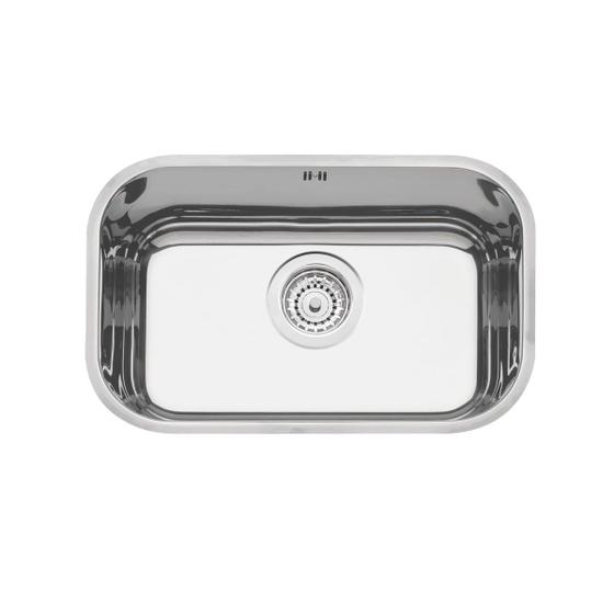 Imagem de Cuba n.1 Tramontina Lavínia Prime em Aço Inox Alto Brilho 47 x 30 x 17 cm com Válvula Escape