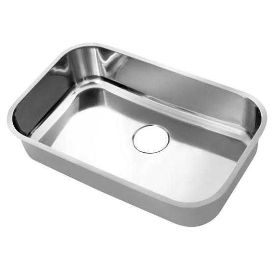 Imagem de Cuba para Cozinha de Embutir Riva Simples Polida 56x34 Aço Inox Docol