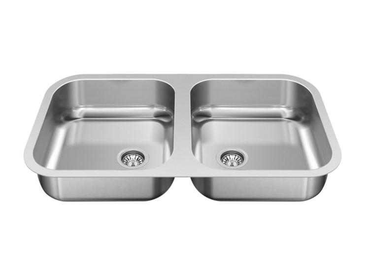 Cuba para Cozinha GhelPlus Dupla Inox de Embutir Menor preço em Cuba para Cozinha GhelPlus Dupla Inox de Embutir