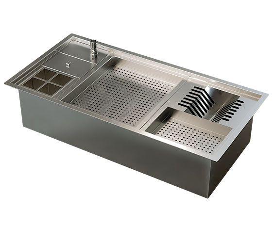 Cuba para Cozinha Inox Gourmet 97 VX Tripla - LudRio Menor preço em Cuba para Cozinha Inox Gourmet 97 VX Tripla - LudRio
