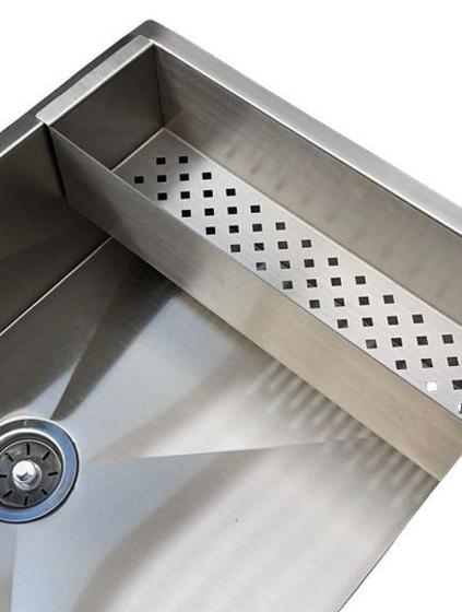 Imagem de Cuba Pia De Inox Retangular 40X40 P Embutir Multiuso Escovada 77287 - Estilo e Funcionalidade para Seu Espaço  AJLstore