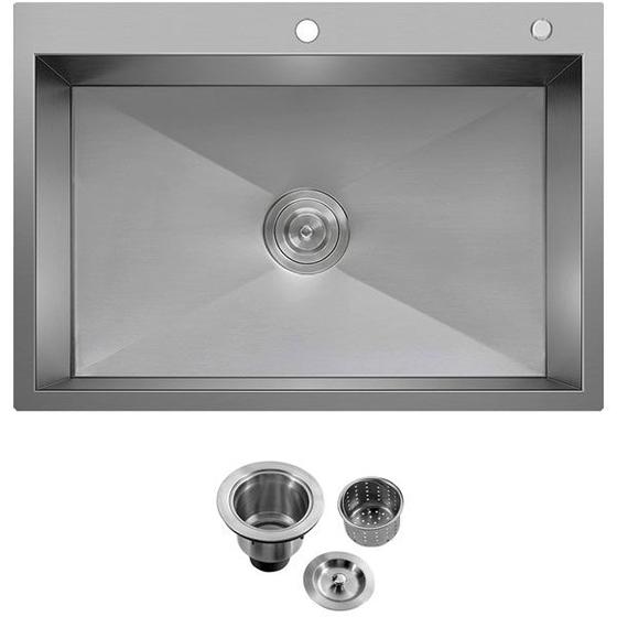 Cuba Quadrada Inox 304 Gourmet 6045 com Válvula - EC057 - Ecubas - Pia ...