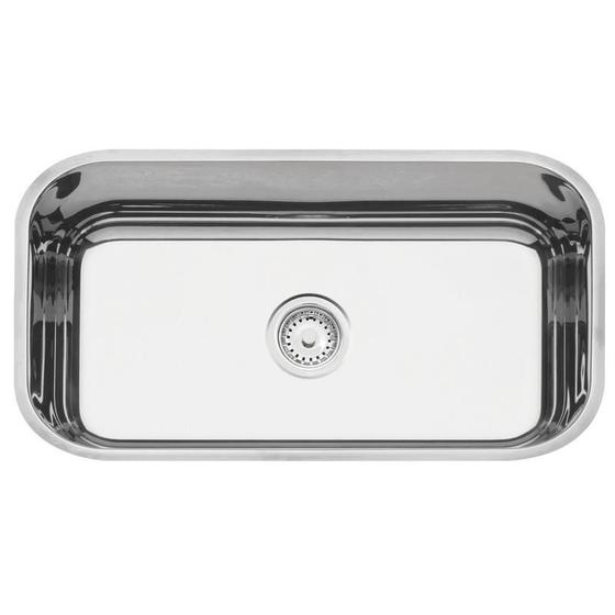 Imagem de Cuba retangular em aco inox polido 56x34cm com valvula 56 bl