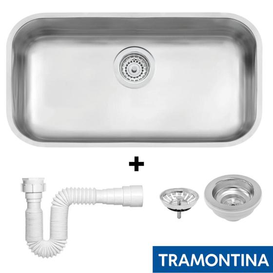 Cuba Tramontina 56x34x17 Aço Inox Prime Número N 2 Acetinada Fosca ...