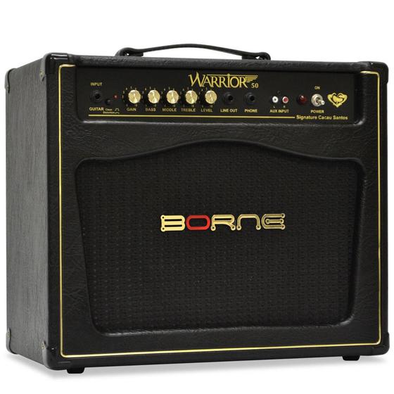 Imagem de Cubo Amplificador Para Guitarra 10 Pol 50Wrms Warrior50 Borne