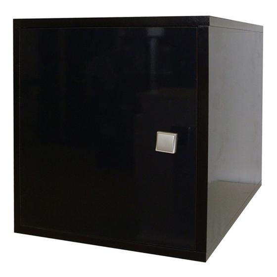 Imagem de Cubo com Porta Preto BCB 02-26 BRV Móveis