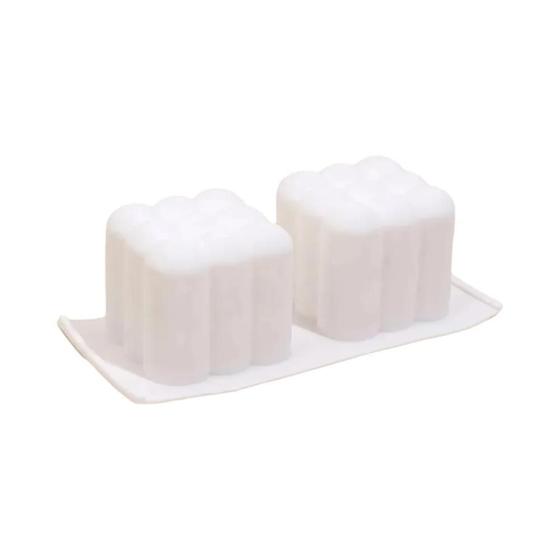 Imagem de Cubo de bolha 3d molde de silicone grau alimentício aromaterapia vela sabão cozinha cozimento bolo