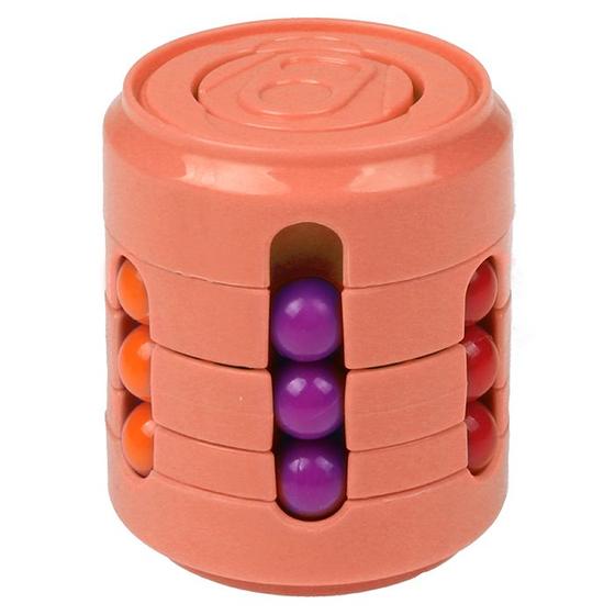 Imagem de Cubo de Descompressão Infantil - Brinquedo Educativo para Crianças Fidget Toy Kids Toy - Cilindro Magico 4D Cores