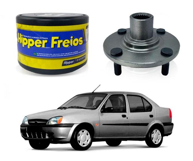 Imagem de Cubo de roda dianteiro hipper ford fiesta street 1.0 1.6 2001 a 2004