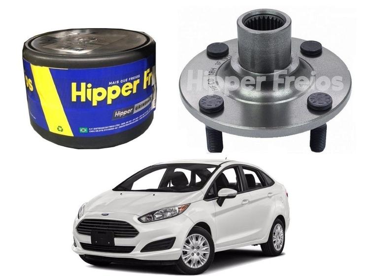 Imagem de Cubo de roda dianteiro hipper freios ford new fiesta sedan 1.0 1.5 2015 a 2017