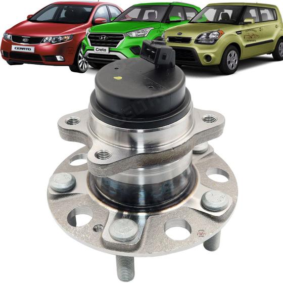 Imagem de Cubo De Roda Traseira Hyundai Creta Kia Soul Cerato Com Abs