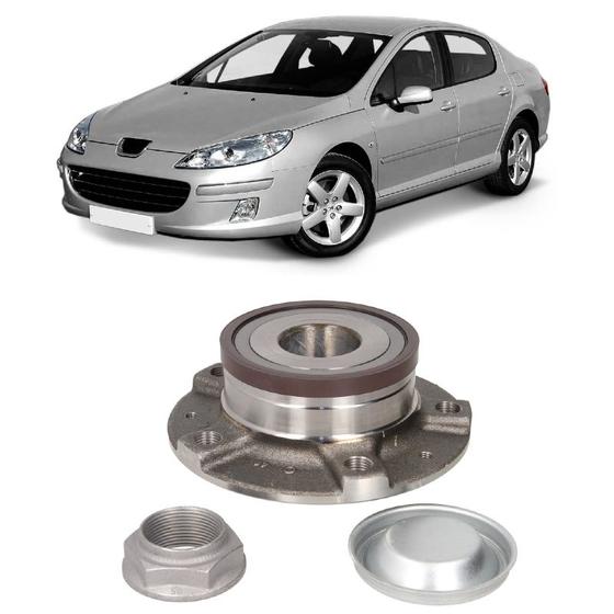 Imagem de Cubo de Roda Traseira Peugeot 407 2004 até 2010 com ABS