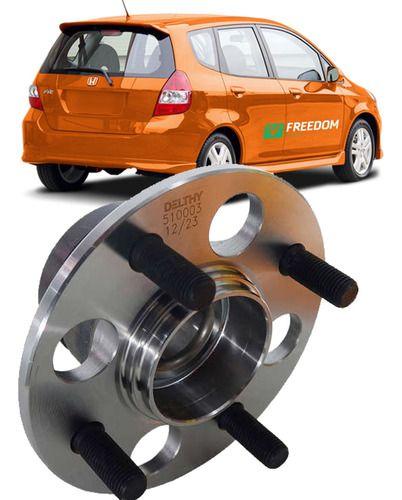 Imagem de Cubo de roda traseiro honda fit 1.4 1.5 8v 16v 2004 á 2008 c/rolamento c/abs