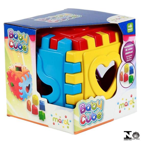 Imagem de Cubo Infantil Baby Cube Colorido Caixa 4072 Maral