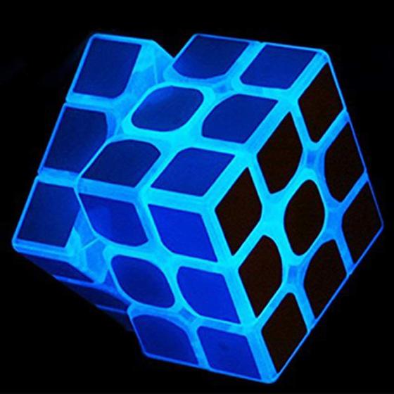 Imagem de Cubo Mágico 3x3 Fluorescente Azul