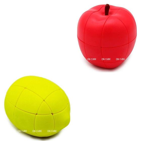 Imagem de Cubo Mágico 3x3x3 Maça + 3x3x3 Limão Fanxin (2 cubos)