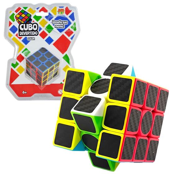 Imagem de Cubo Mágico Brinquedo Puzzle Raciocínio 3x3x3 Desafio Color