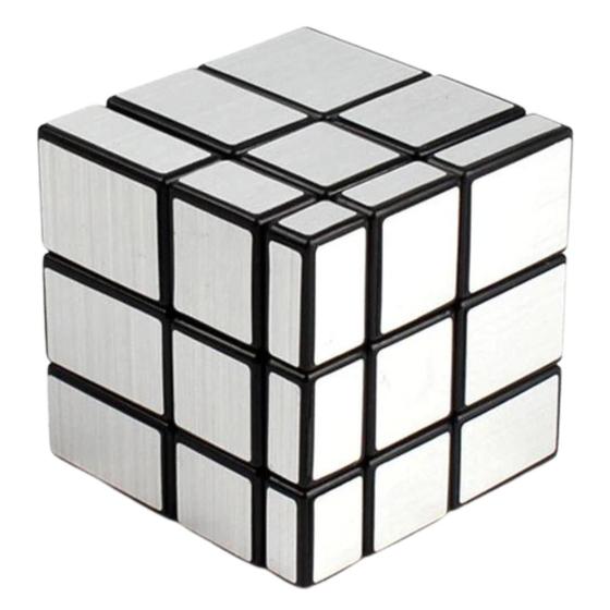 Imagem de Cubo Magico Mágico 3x3x3 Profissional Mirror Blocks Moyu Espelhado Dourado Prateado Outro Prata 129