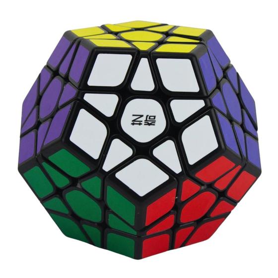 Imagem de Cubo Mágico Megaminx Dodecaedro 12 Lados Black Qiheng Qytoys