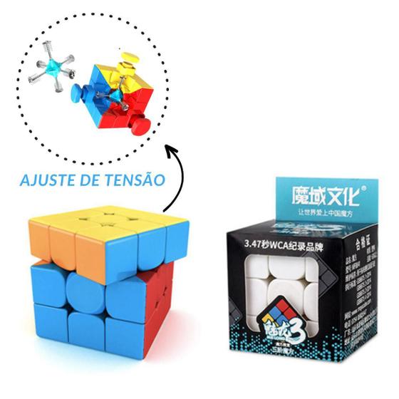 Imagem de Cubo Mágico Peças Coloridas S/ Borda Speed Profissional