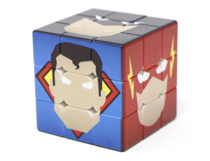 Imagem de Cubo Mágico Personalizado 3x3x3 Profissional - Vinci Cube Heróis DC - Cuber Brasil