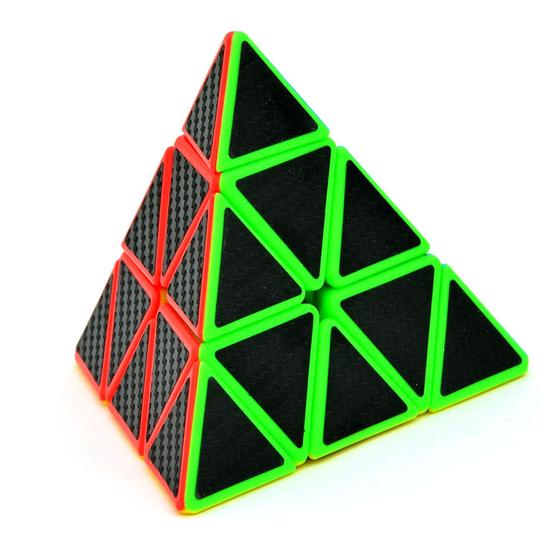 Imagem de Cubo Mágico Pirâmide Pyraminx Profissional Qiming Carbon
