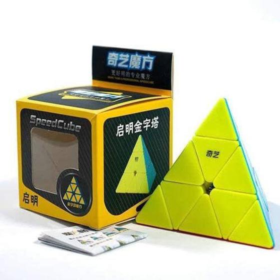 Imagem de Cubo Mágico Pyraminx Stickerless Qiyi Cubo Pirâmide - QYtoys