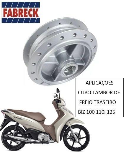 Imagem de Cubo Roda Tambor Traseiro Honda Biz 100 110l 125 Original Fabreck