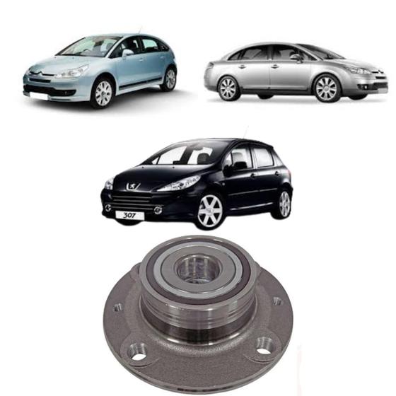 Imagem de Cubo Roda Traseiro Com Rolamento Citroen C4 Com abs 2007 Peugeot 307 1.6-2.0 Com abs 2012 AL972