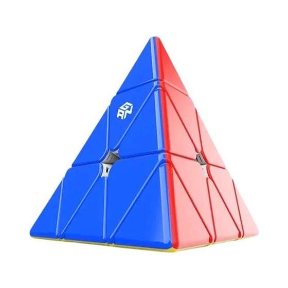 Imagem de Cubo Sem Adesivo JudyCube GAN Pyraminx Triângulo Magnético Com Revestimento UV Aprimorado E Extra