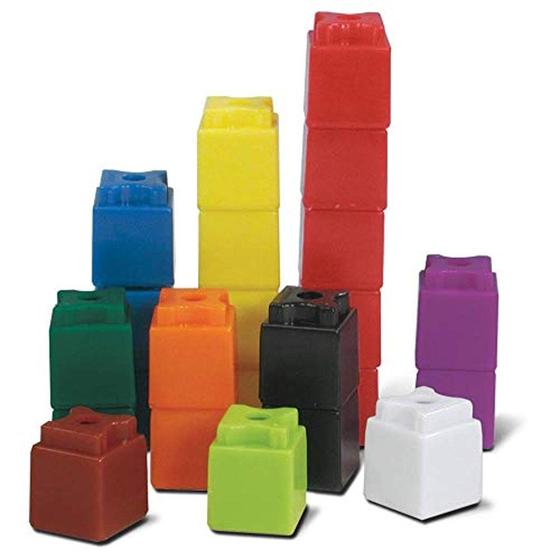Imagem de Cubos de Encaixe Math Linking Cubes hand2mind UniLink (Conjunto com 100)