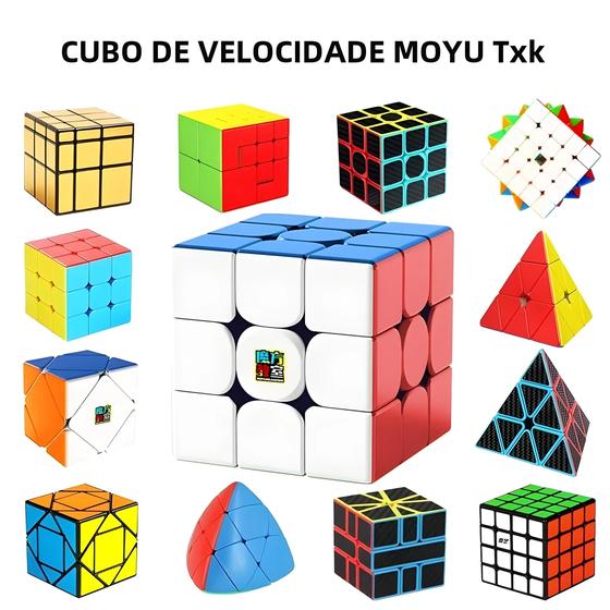 Imagem de Cubos Mágicos MoYu Meilong 3x3, 2x2, 4x4 e 5x5 - Brinquedo Educativo Infantil